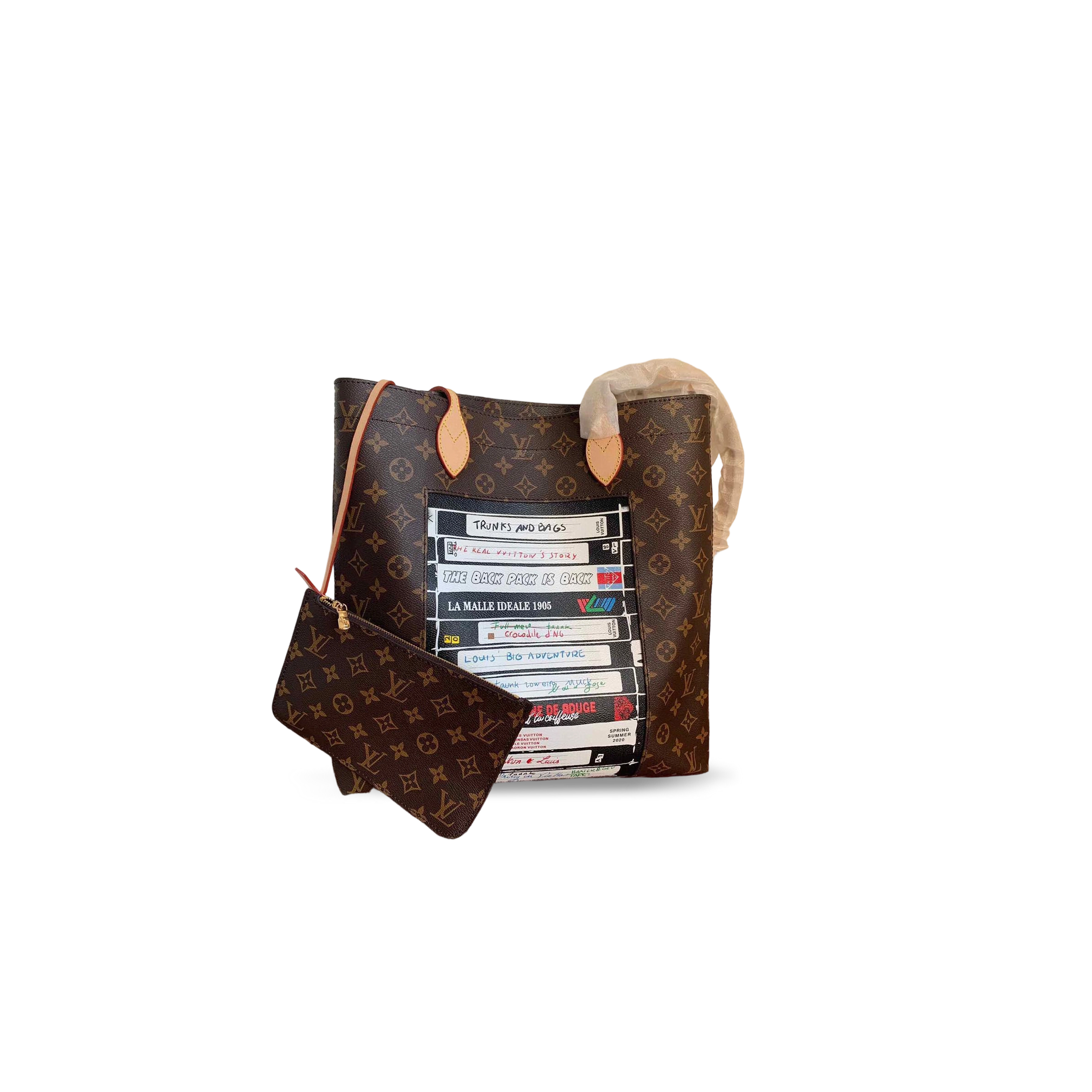 LOUIS VUITTON MASTER CARRY IT TOTE MONOGRAM VIDEO TAPE (36*34*4cm)